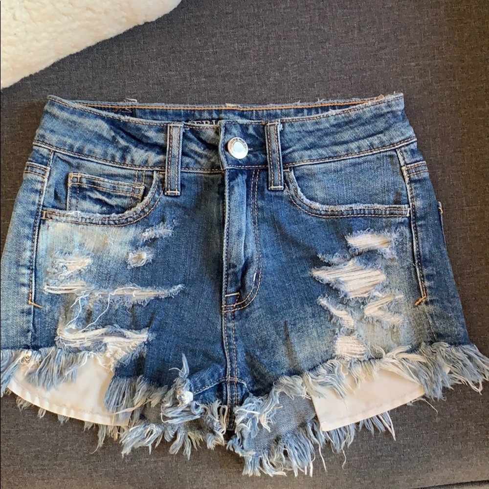 American Eagle High Rise Jean Shorts
